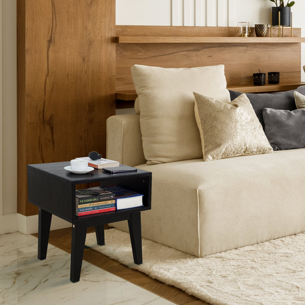 Serena Solid Wood Nightstand Megsu