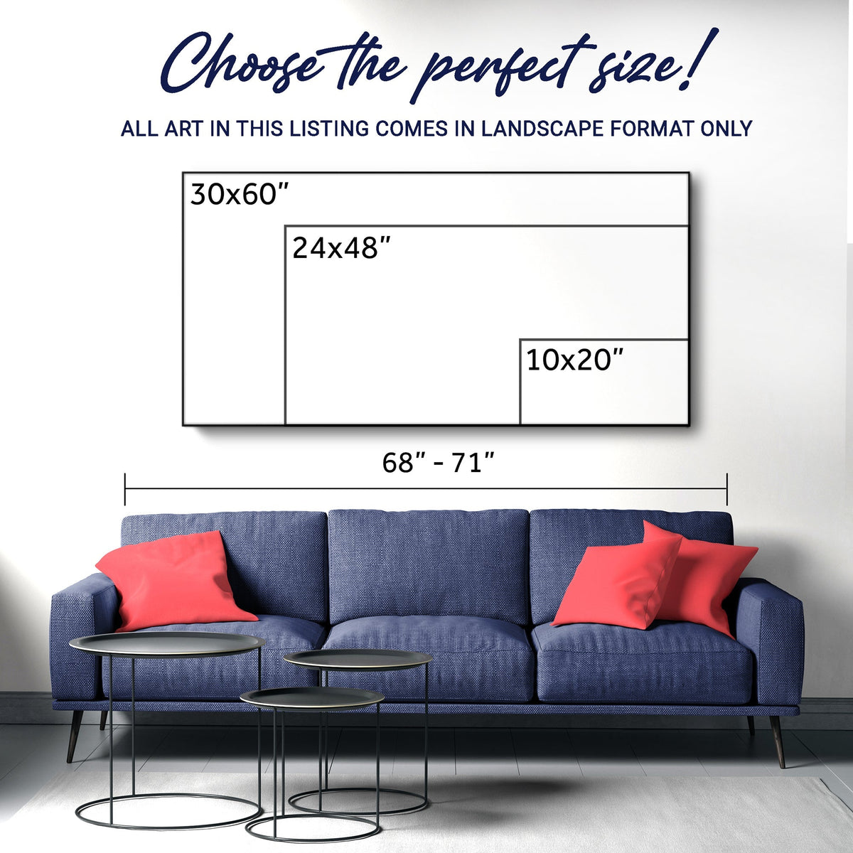 There's No Place Like Home for The Holidays Christmas Sign Tailored Canvases