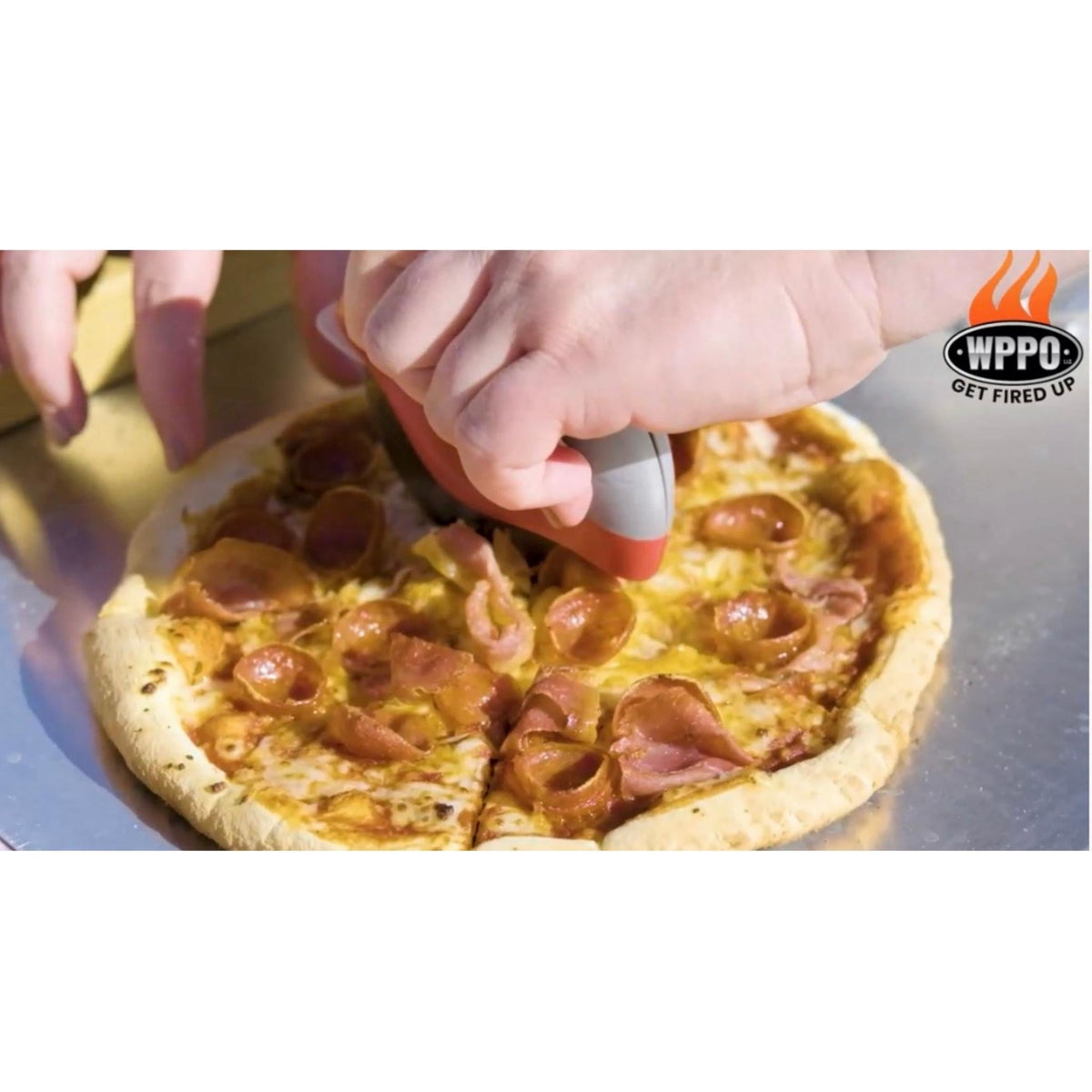 WPPO Pizza Cutter With Removable Safety Shield WPPO LLC Direct