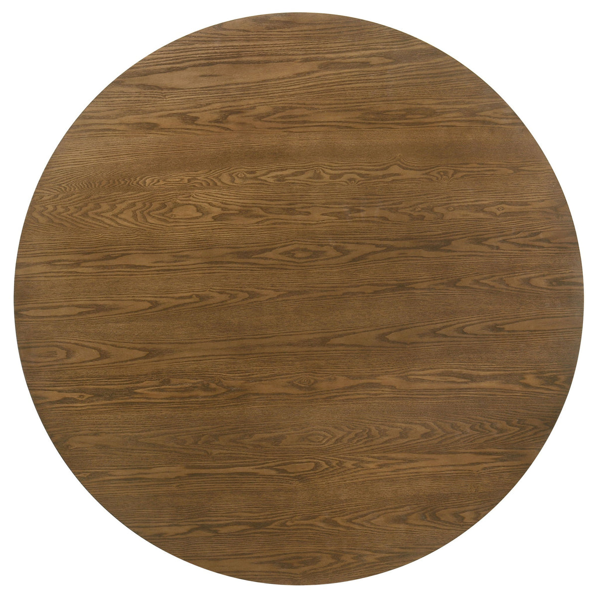 Franklin 54-inch Round Wood Pedestal Base Dining Table Dark Brown Unique Piece Furniture