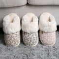 Leopard Faux Fur Soft Indoor Slippers Shop Fête