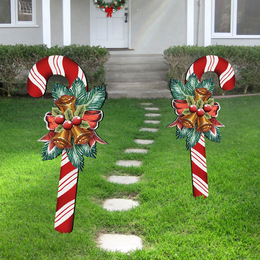 Christmas Candy Cane Holiday Outdoor Decor by G. DeBrekht - Christmas Decor - 8151924F-S2 G.DeBrekht