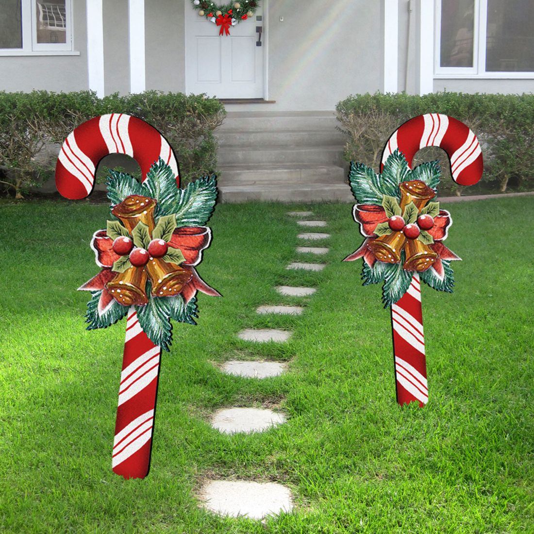Christmas Candy Cane Holiday Outdoor Decor by G. DeBrekht - Christmas Decor - 8151924F-S2 G.DeBrekht