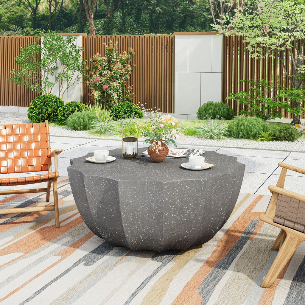 Modern Round Coffee Table For Indoor / Outdoor Unique Piece Furniture