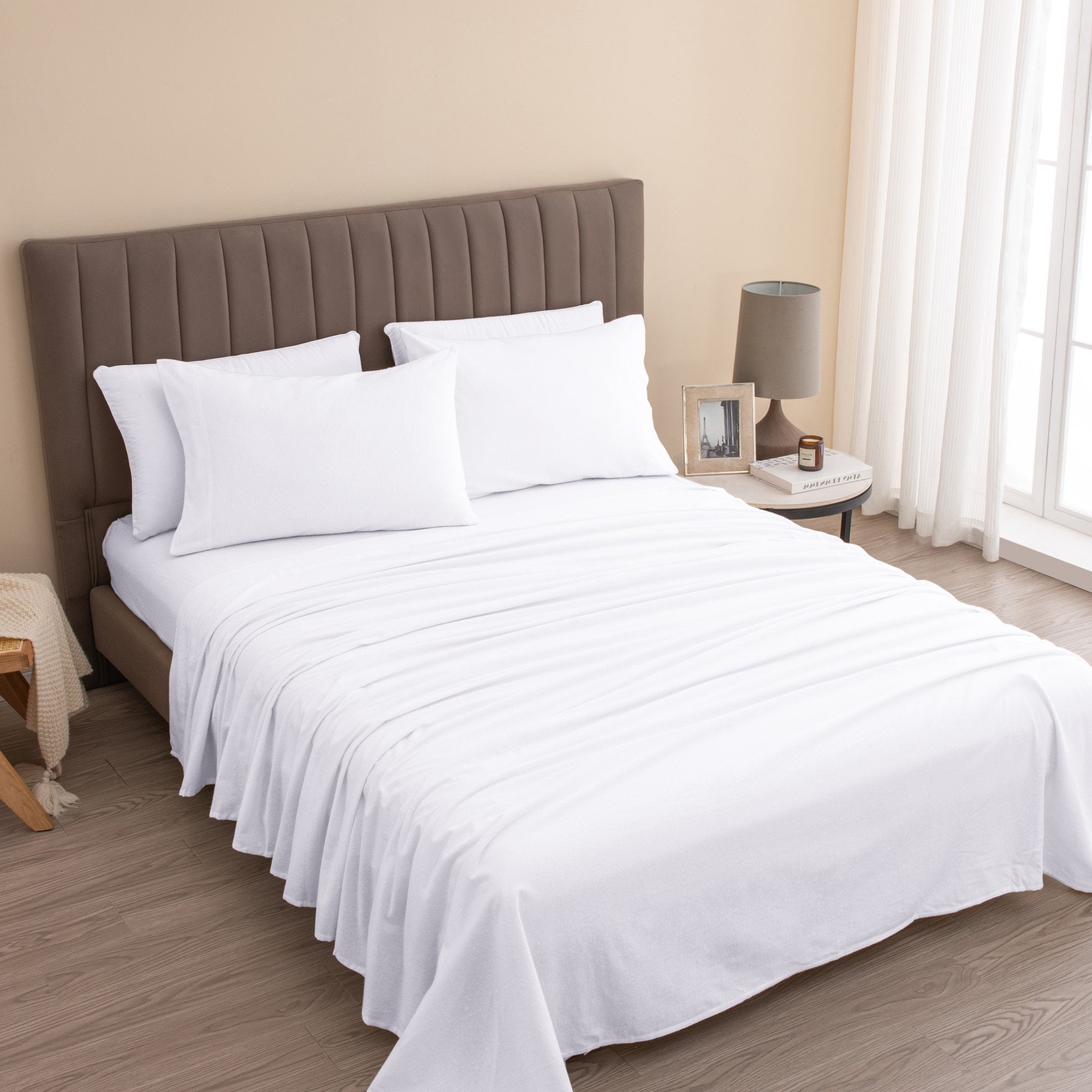 Turkish Cotton Flannel Sheet - Raye Collection Great Bay Home