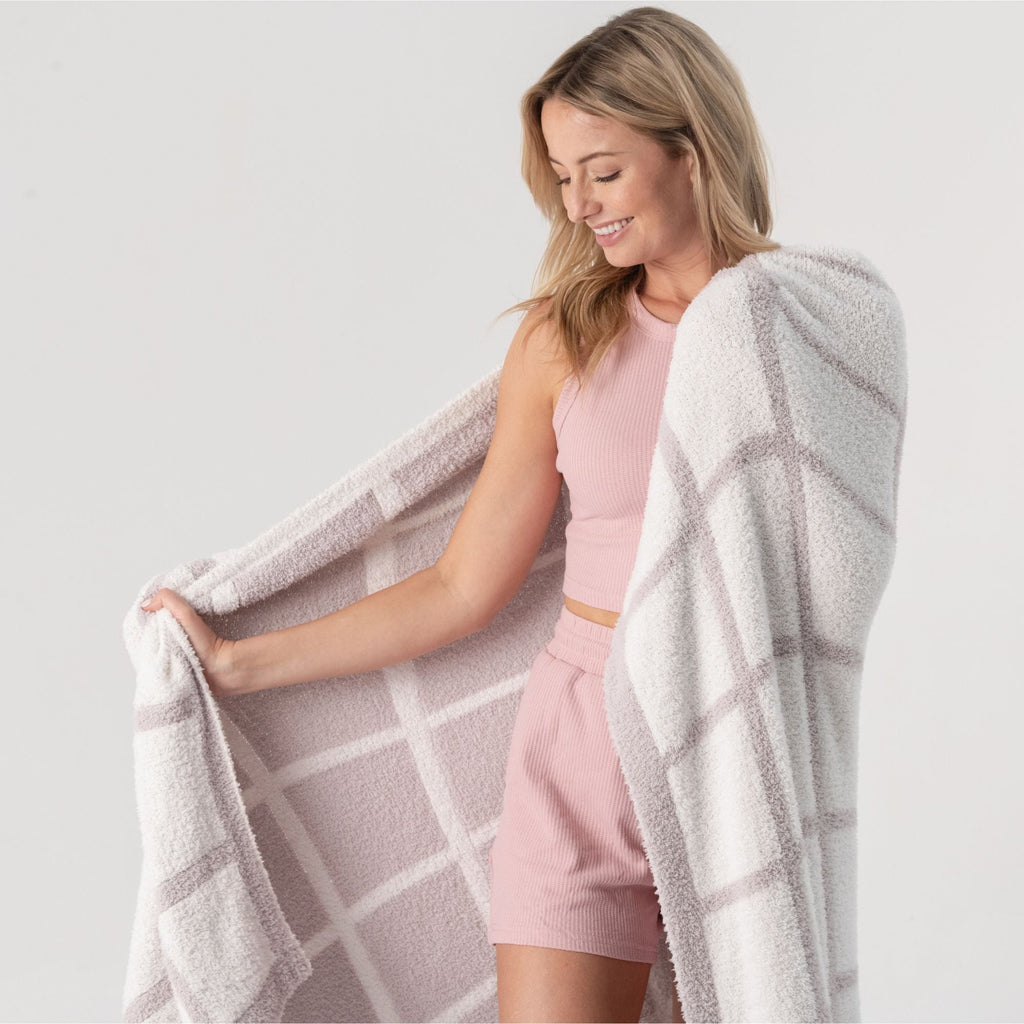 Cozy Stretch Throw Blanket Moon Pod