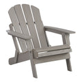 Oversize Outdoor Folding Adirondack Chair - Gray Unique Piece Furniture
