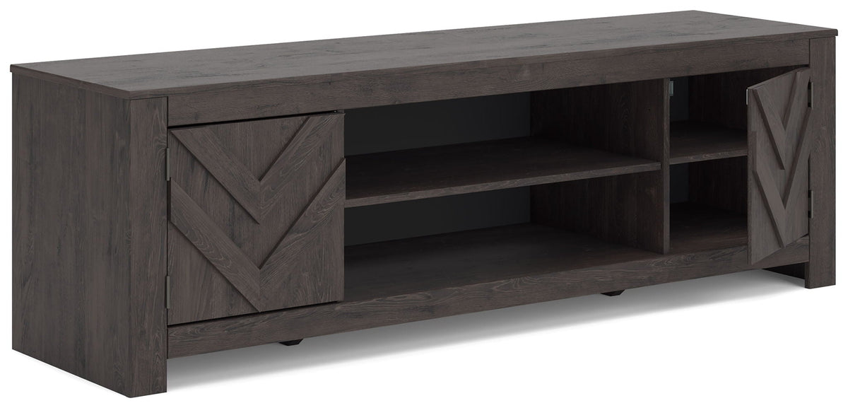Cayboni - LG TV Stand With Fireplace Option Unique Piece Furniture