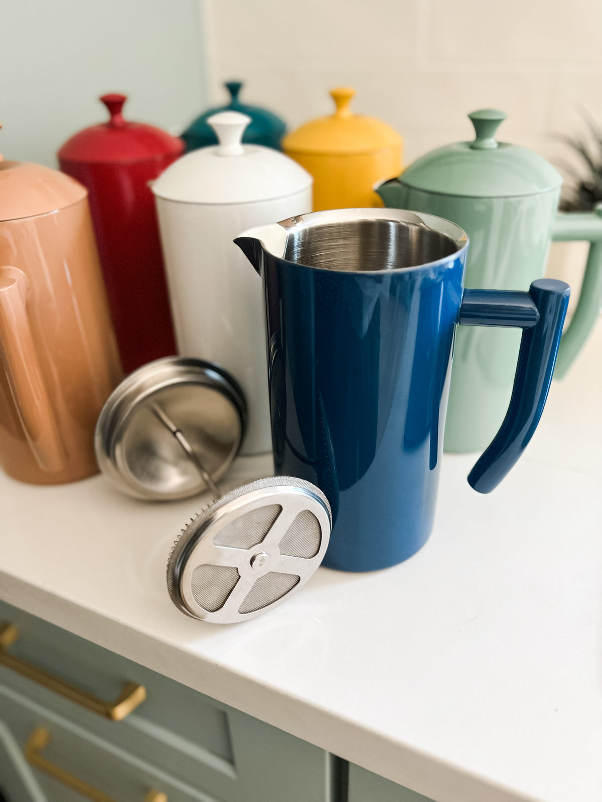 Double-Walled Colored French Press – My Sure Elements