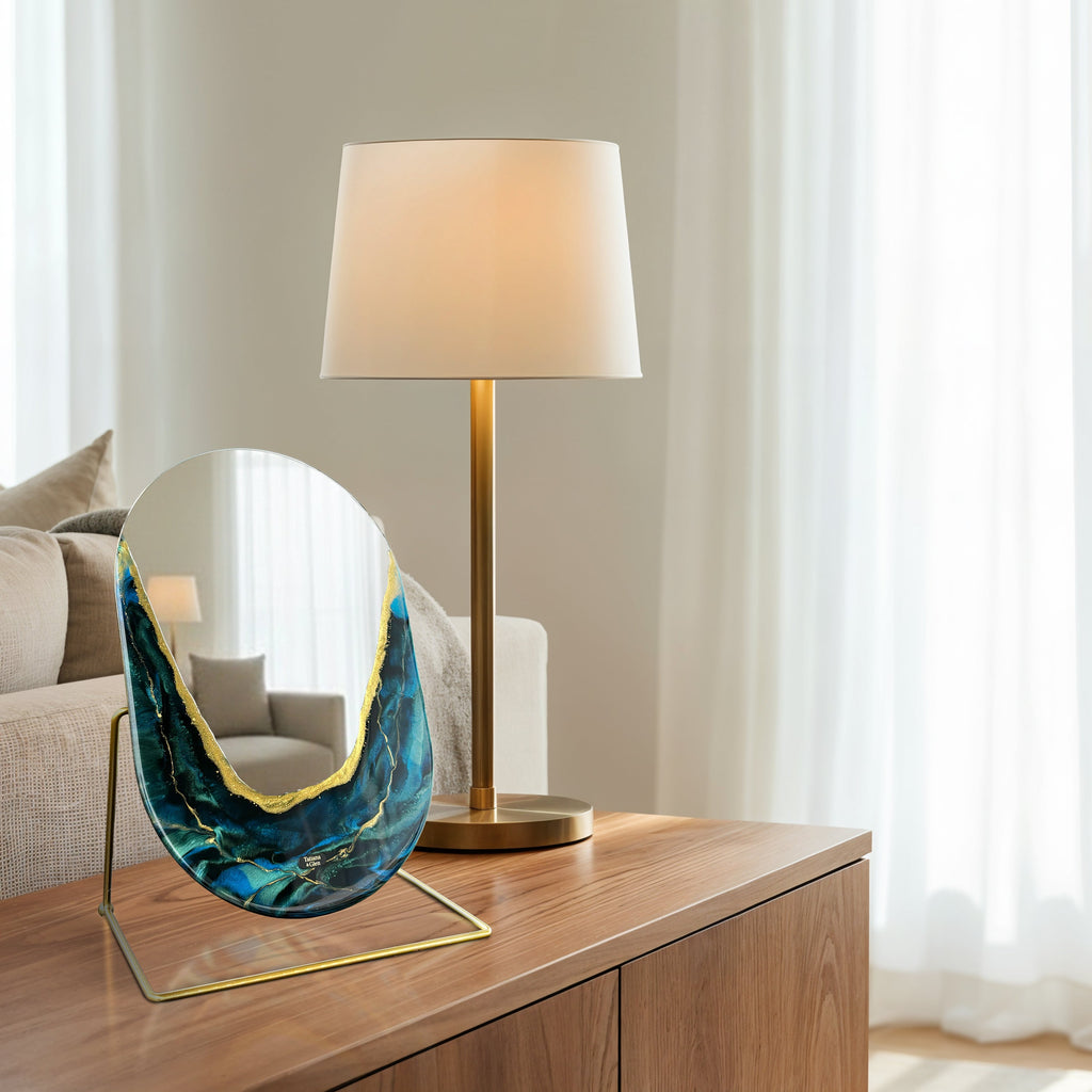 Hand Sculptured Vanity Wall Mirror – Tatiana Glen | Quiet Tide Tatiana & Glen