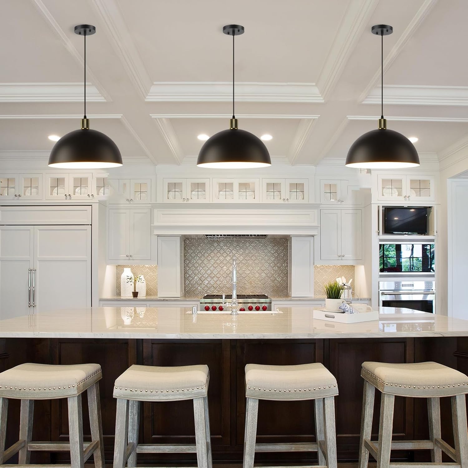 Dome Metal Pendant Light Farmhouse Decor