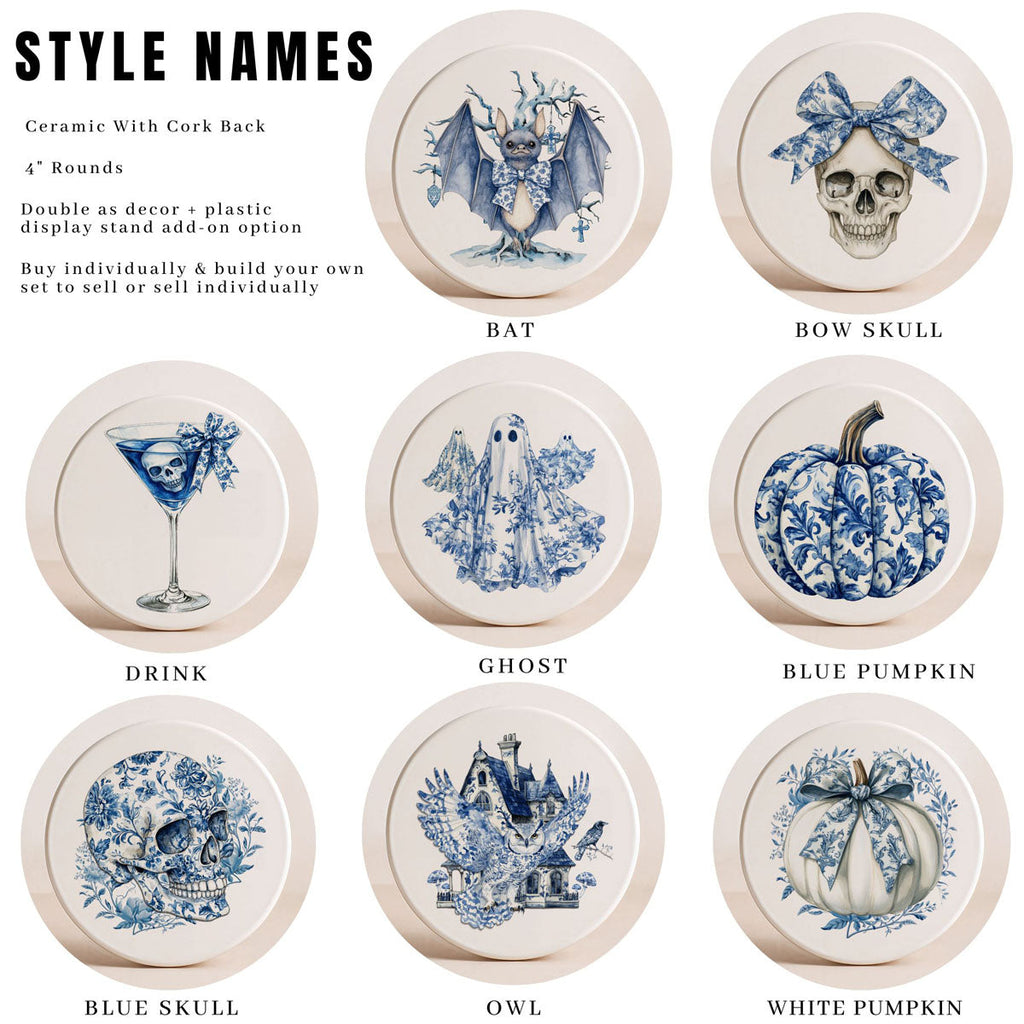 Chinoiserie Halloween Coasters Gia Roma