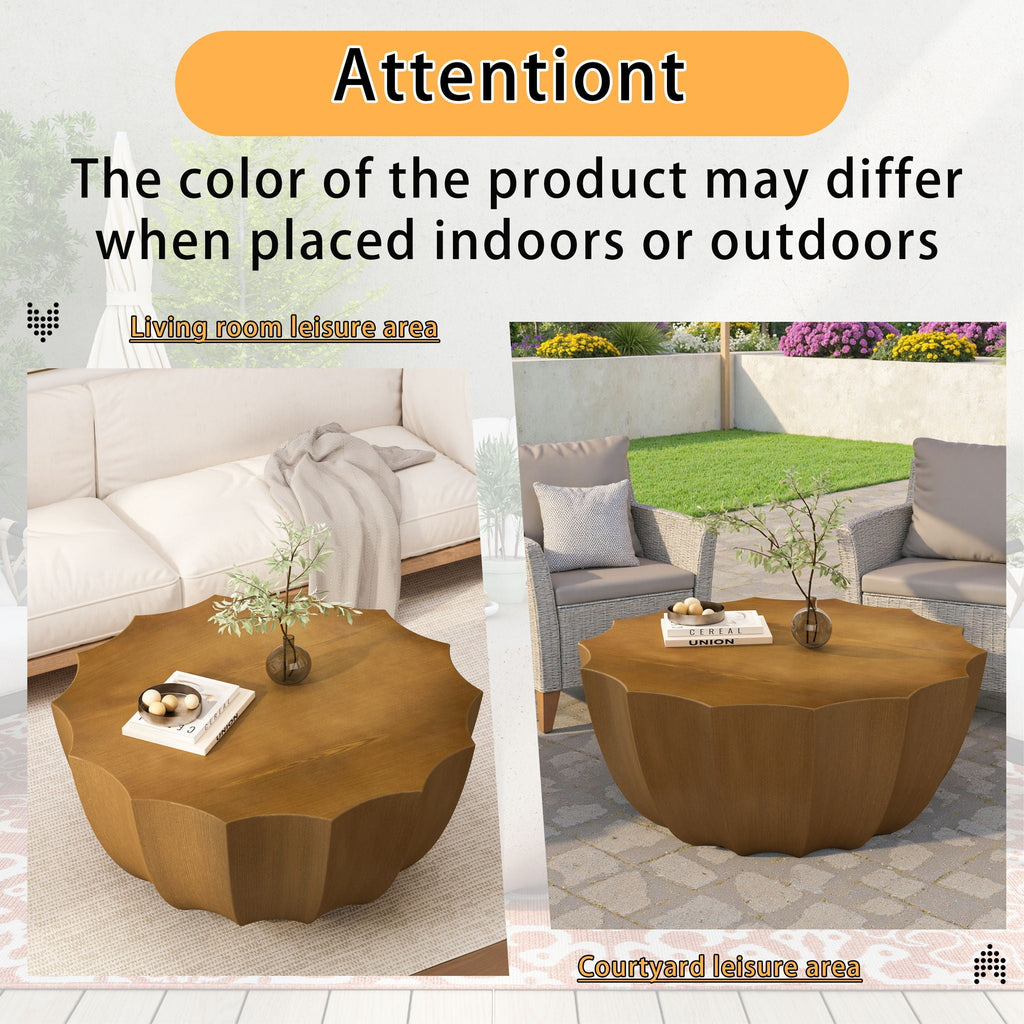 Modern Round Coffee Table For Indoor / Outdoor Unique Piece Furniture