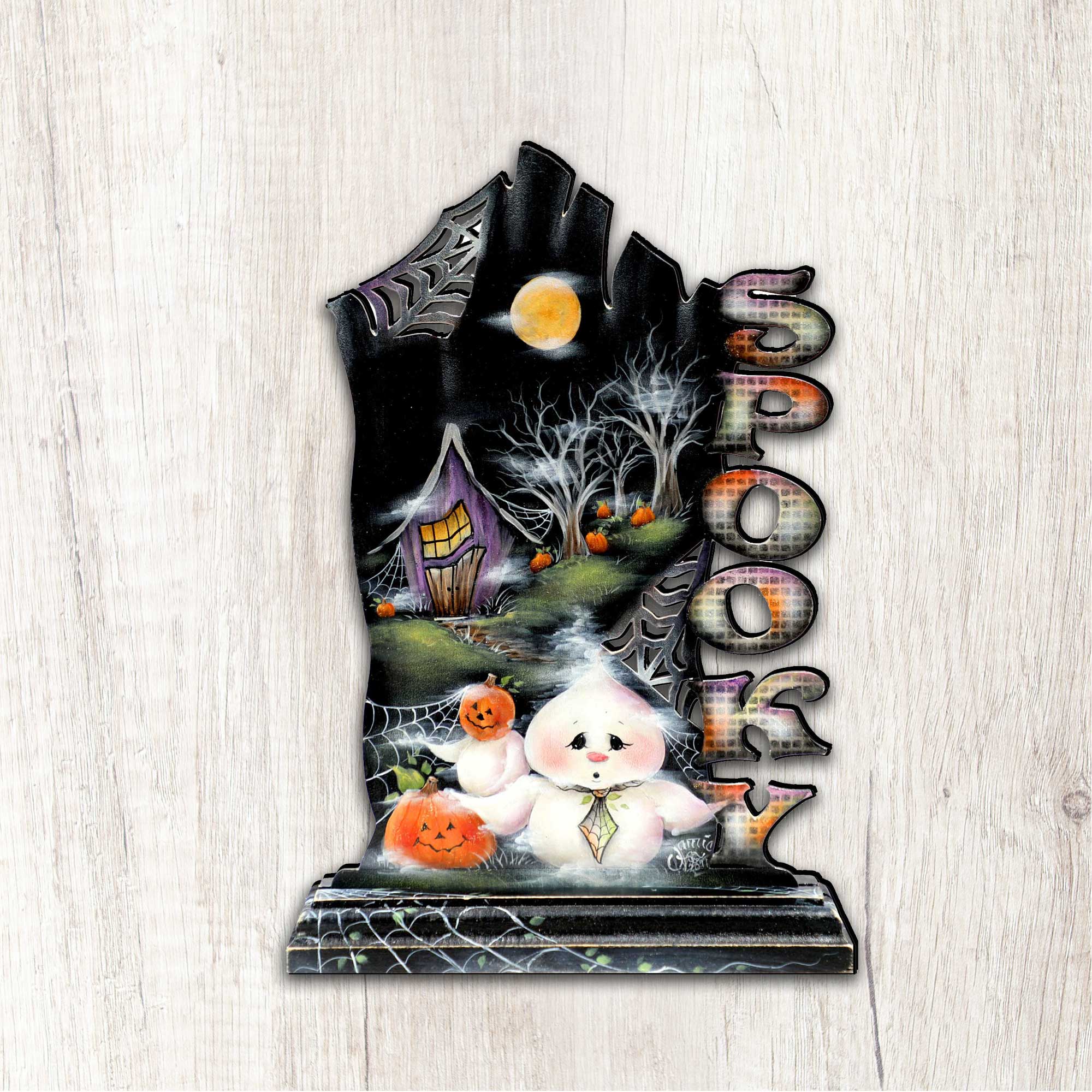 Not Too Spooky Halloween Door Decor by Jamie Mills-Price - Thanksgiving Halloween Decor - 8457408H G.DeBrekht