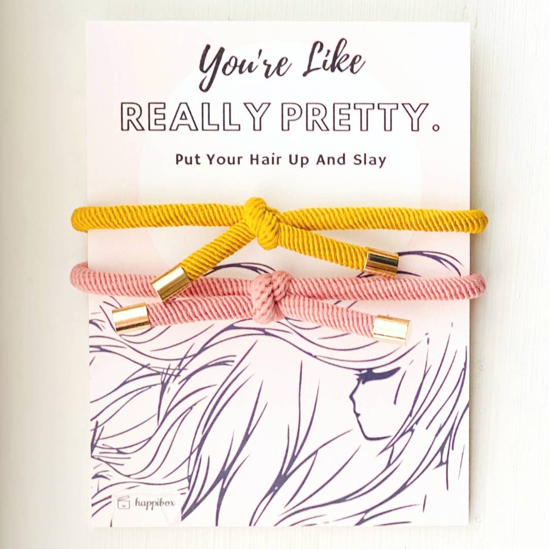 Really Pretty Double Elastic Hair Tie Pair Shop Fête