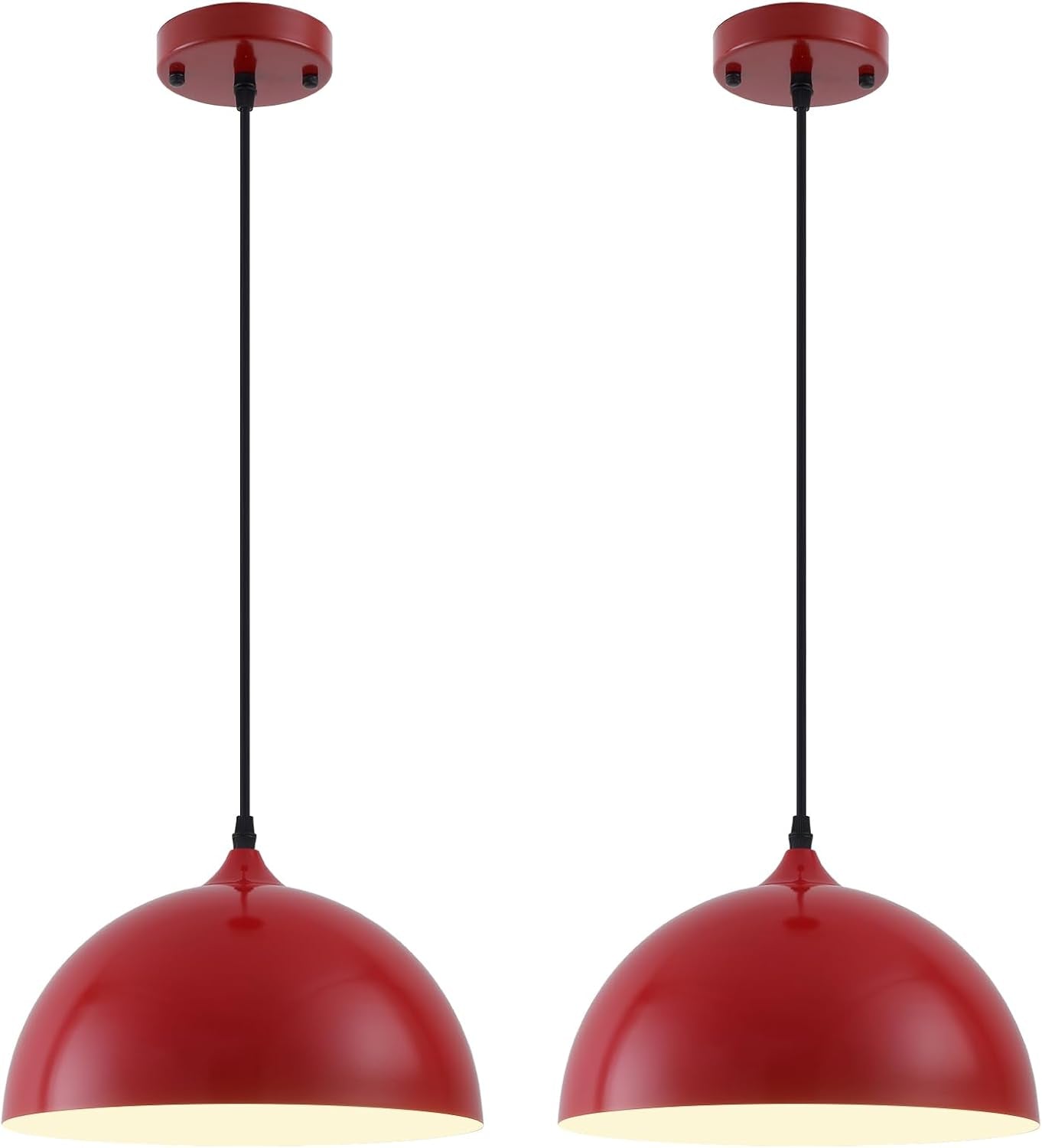 2 Farmhouse Dome Pendant Lights Farmhouse Decor