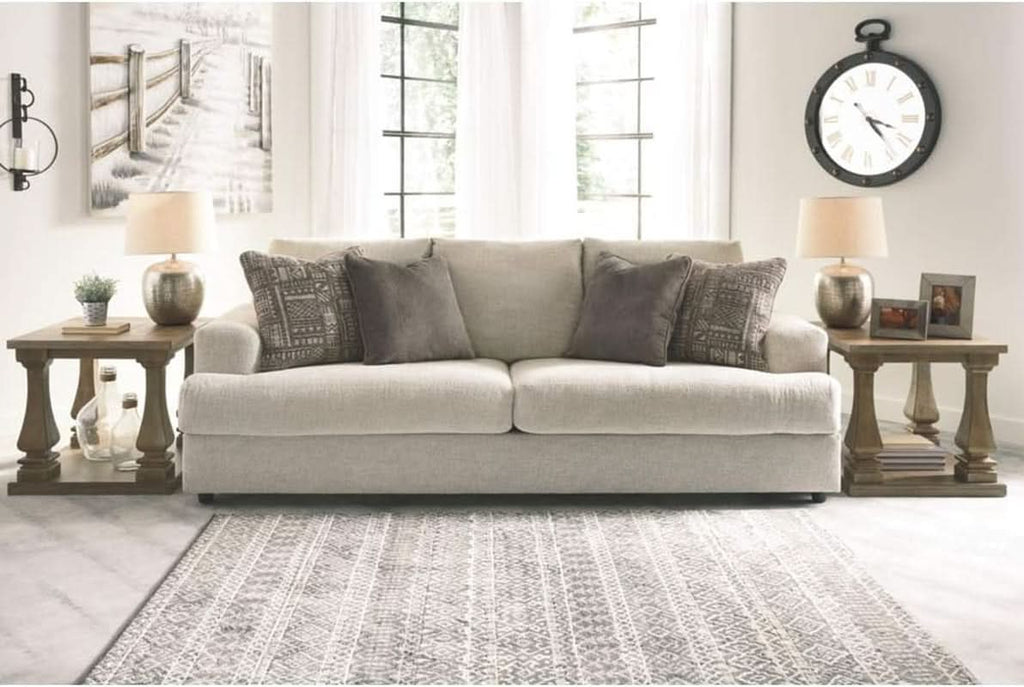 Soletren Premium Chenille Queen Sofa Sleeper White ShipItFurniture