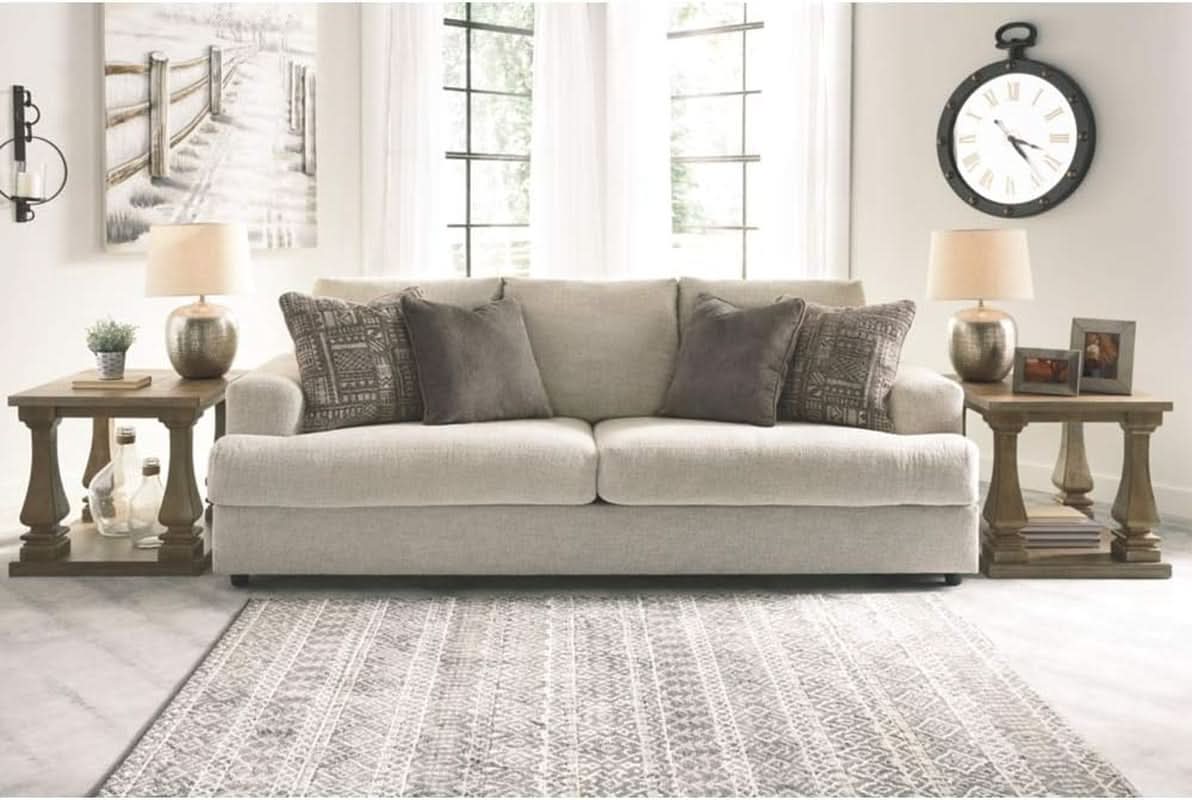 Soletren Premium Chenille Queen Sofa Sleeper White ShipItFurniture