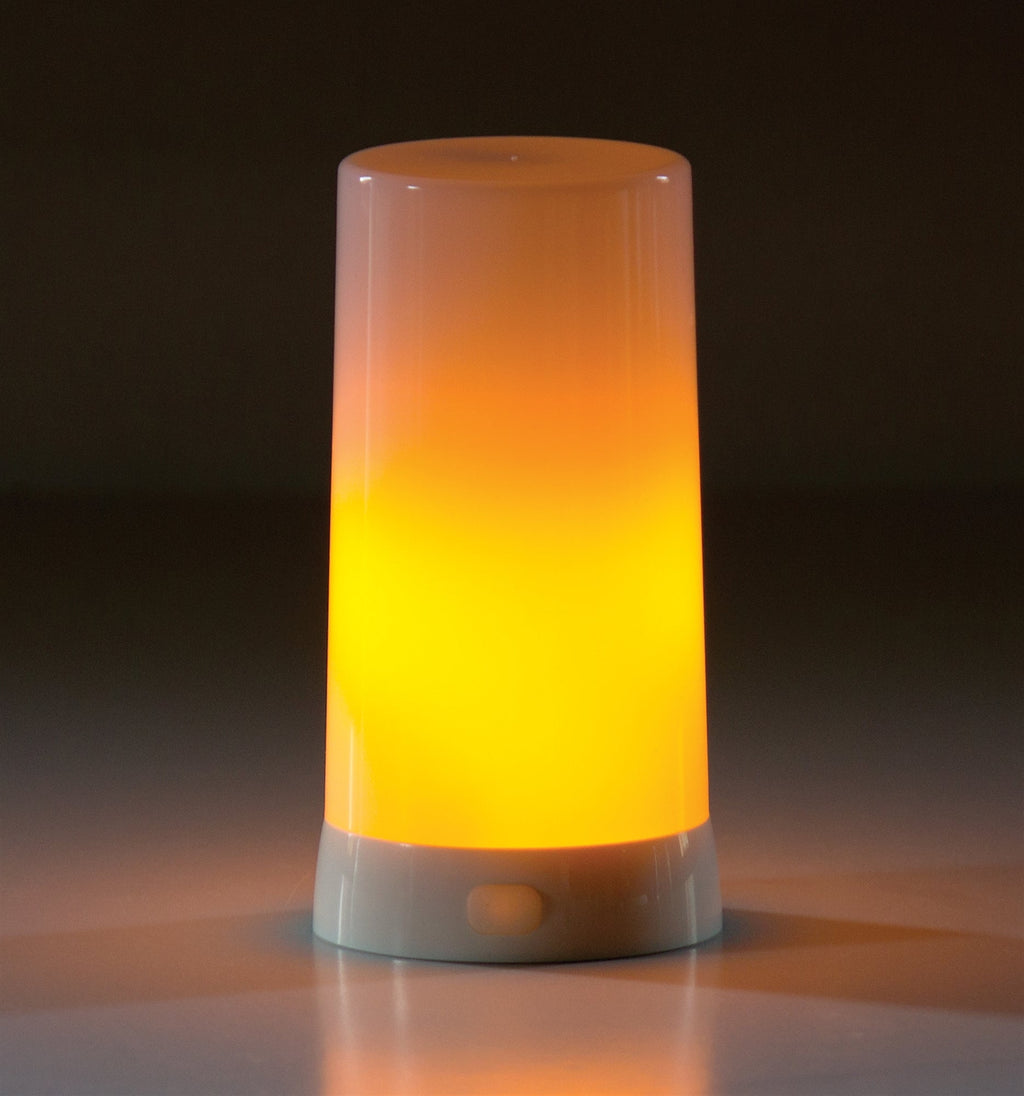 Rechargeable LED FIA Flame Flickering Candle Insert (Timer & Remote) Rust & Cinder