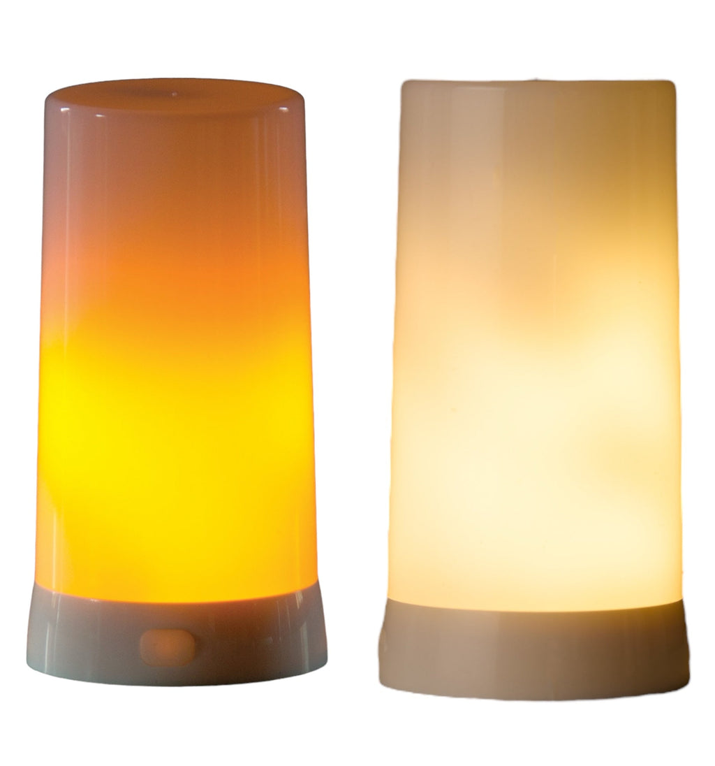 Rechargeable LED FIA Flame Flickering Candle Insert (Timer & Remote) Rust & Cinder