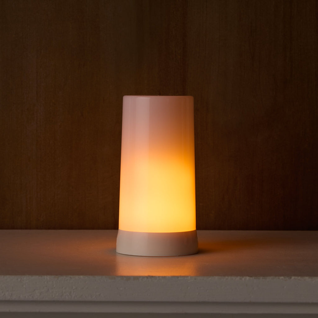Rechargeable LED FIA Flame Flickering Candle Insert (Timer & Remote) Rust & Cinder