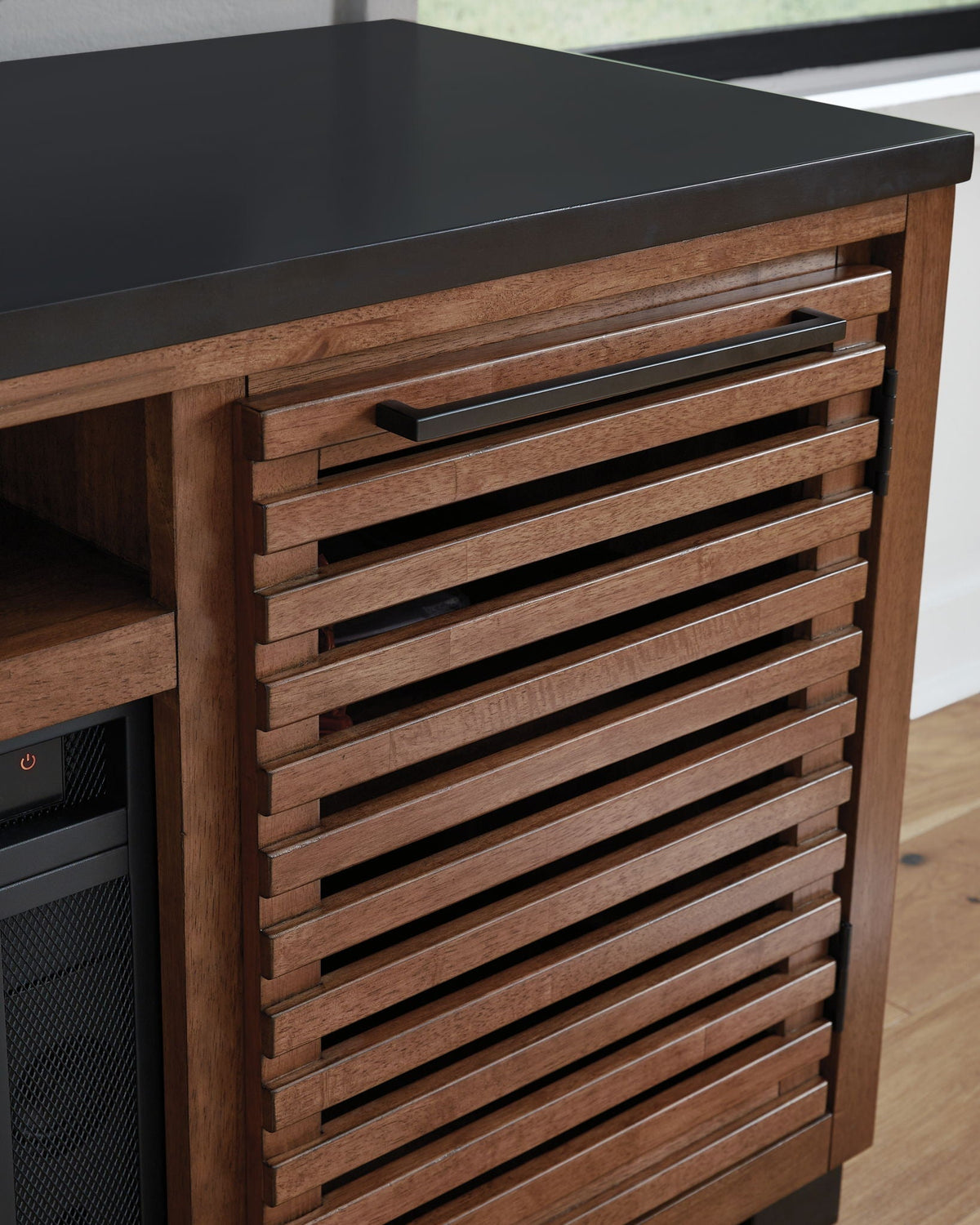 Kallari - TV Stand With Fireplace Option Unique Piece Furniture