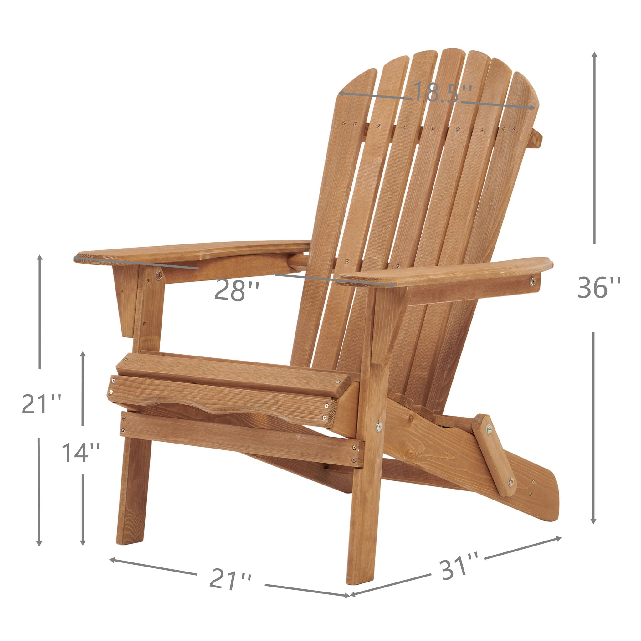 Oversize Outdoor Folding Adirondack Chair, Patio Chair For Garden Unique Piece Furniture