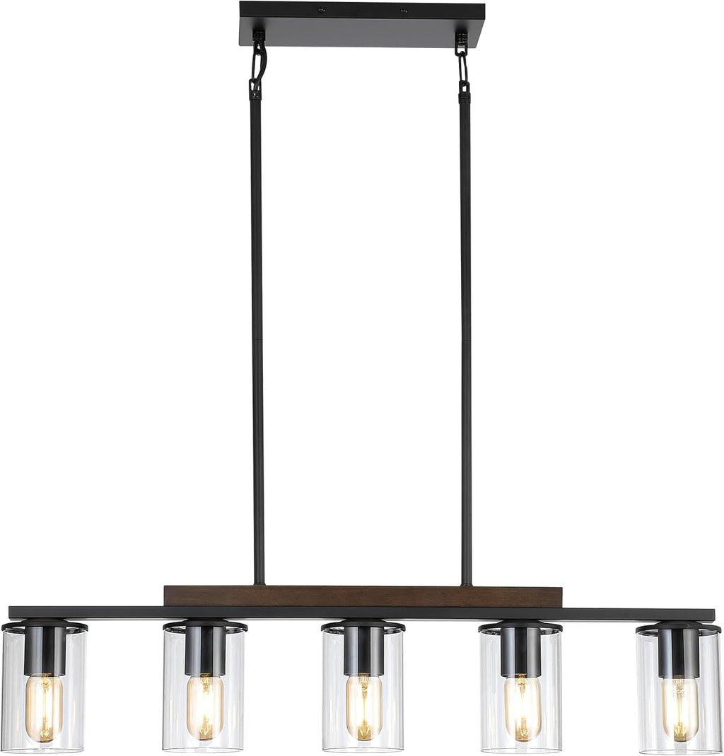 Farmhouse Black Linear Chandelier Farmhouse Decor