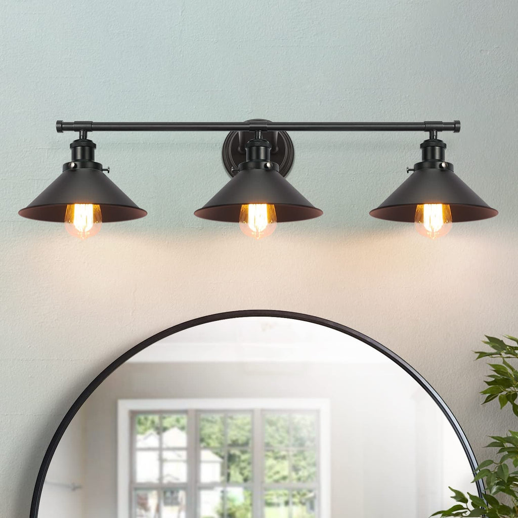 2-3 Matte Black Wall Sconce Farmhouse Decor