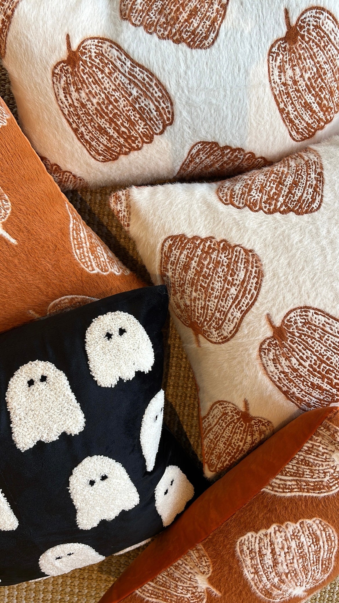 Burnt Orange Pumpkin Pillow Cover Busa Designs