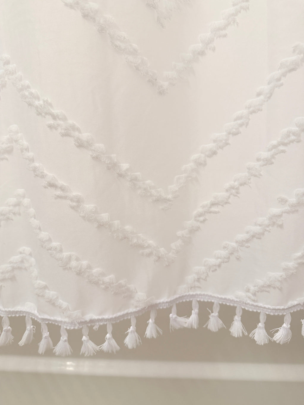 Capri Tufted Shower Curtain Busa Designs