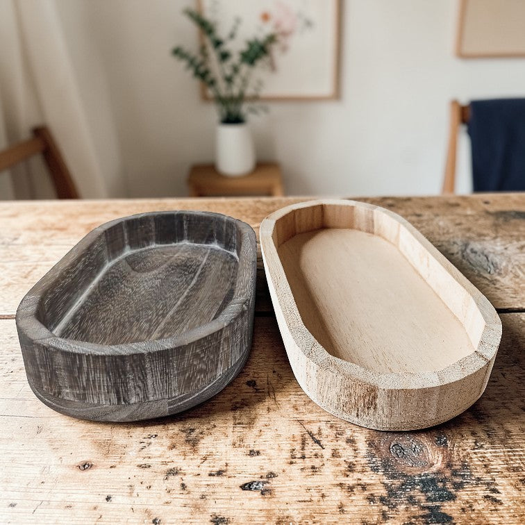 Rustic Wood Tray Gia Roma