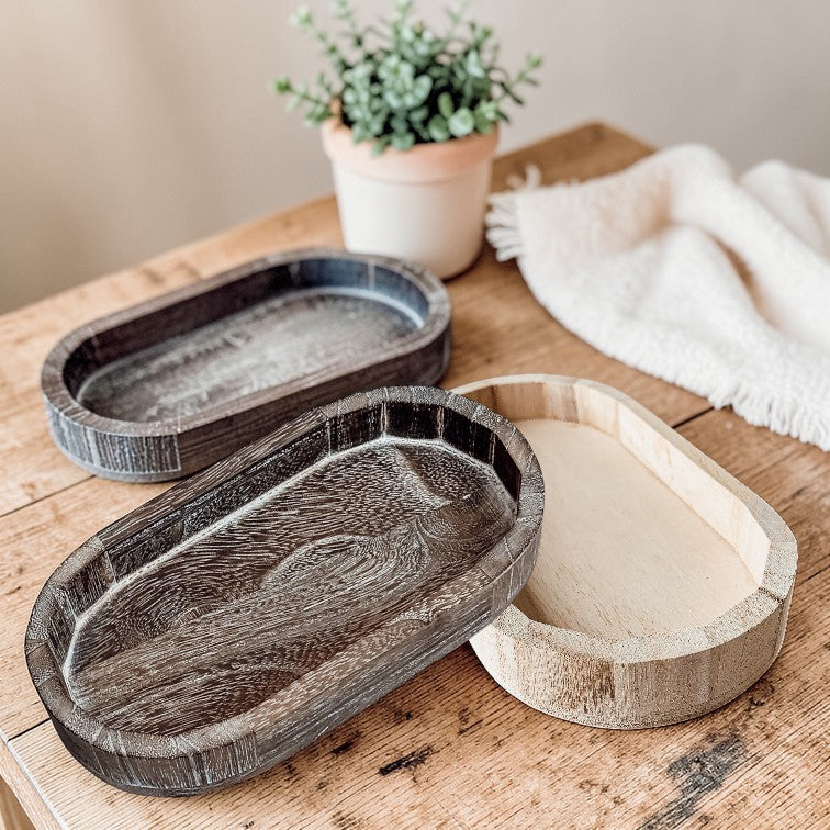 Rustic Wood Tray Gia Roma
