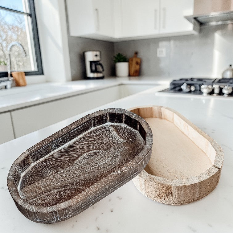 Rustic Wood Tray Gia Roma