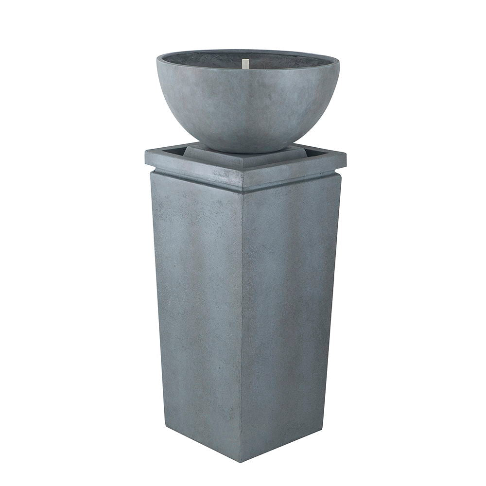 Zen Bowl Water Fountain, Outdoor Bird Feeder / Bath Fountains, Relaxing Water Feature For Garden Unique Piece Furniture