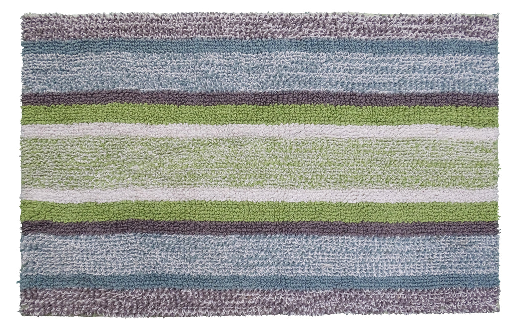 CHICOS HOME Multi Color Striped Bath Rug 20" x 32" Vibhsa