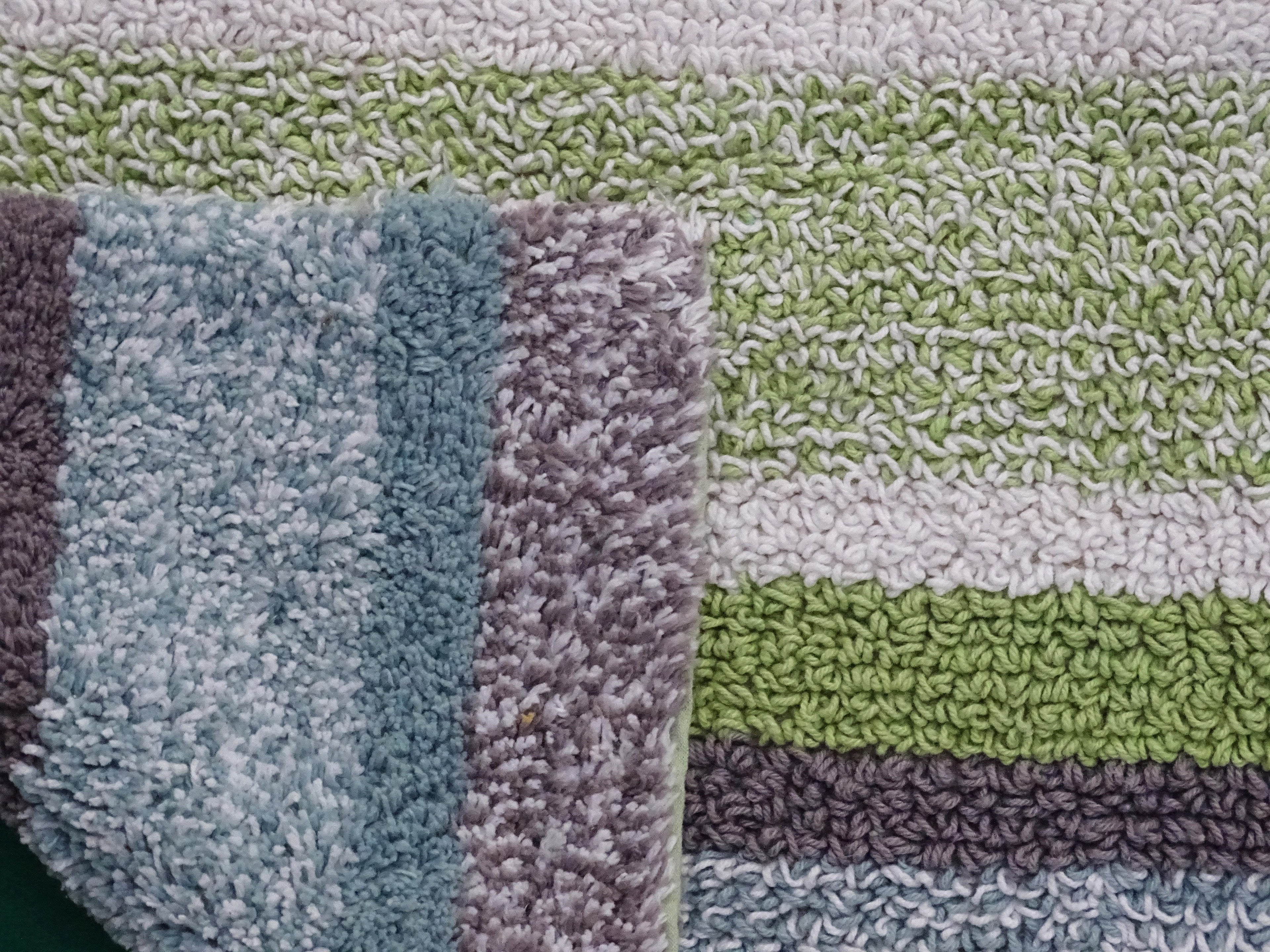 CHICOS HOME Multi Color Striped Bath Rug 20" x 32" Vibhsa