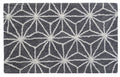 CHICOS HOME Bath Rug Geometric Pattern in Grey & Ivory Vibhsa