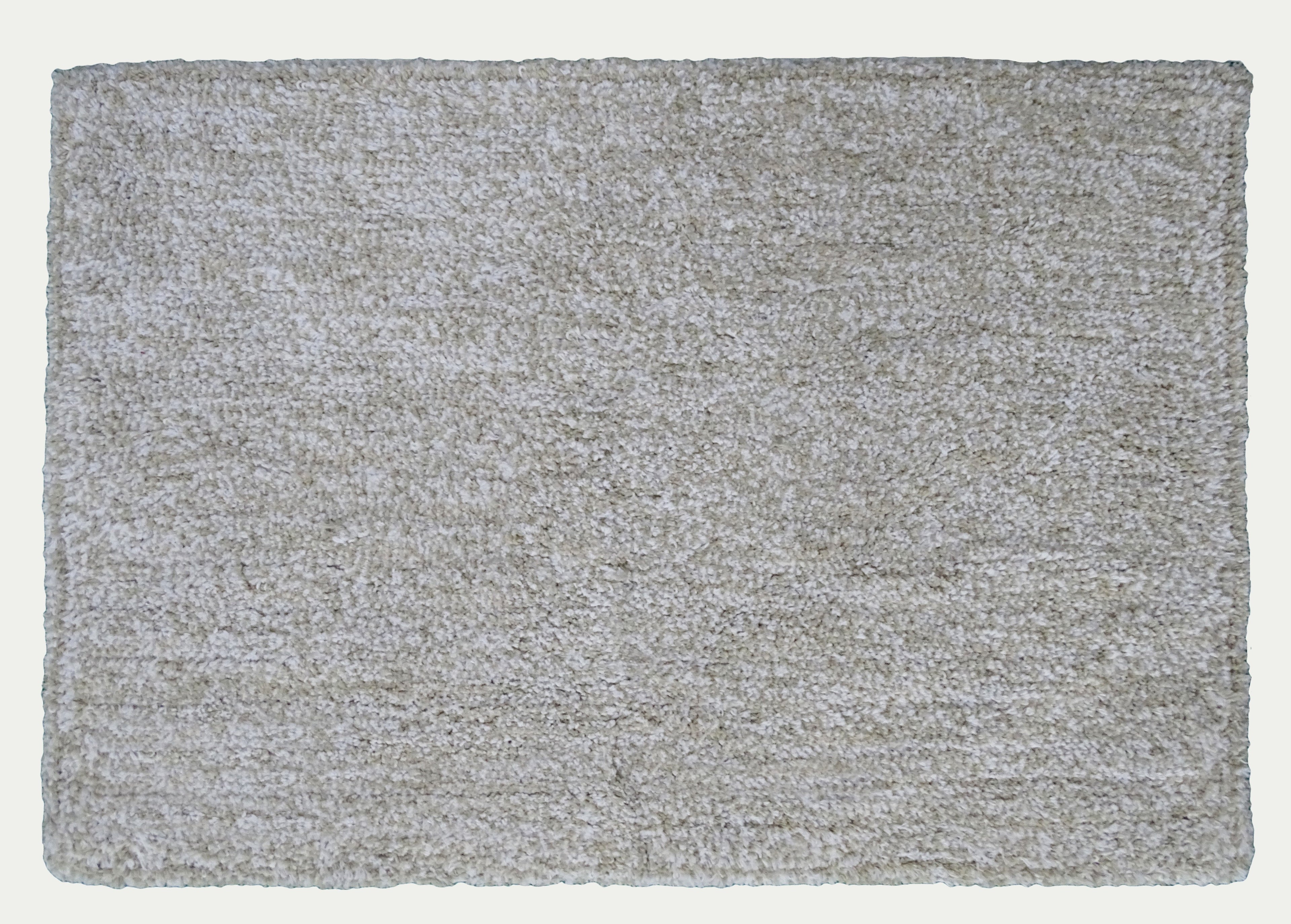 CHICOS HOME Ivory & White Color Plain Bath Rug 20" x 32" Vibhsa