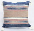 22" X 22" Throw Pillow for couch with Tassels Vibhsa