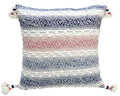 Throw Pillow for sofa with Tassels 22" X 22" Multicolor Insert Included Vibhsa