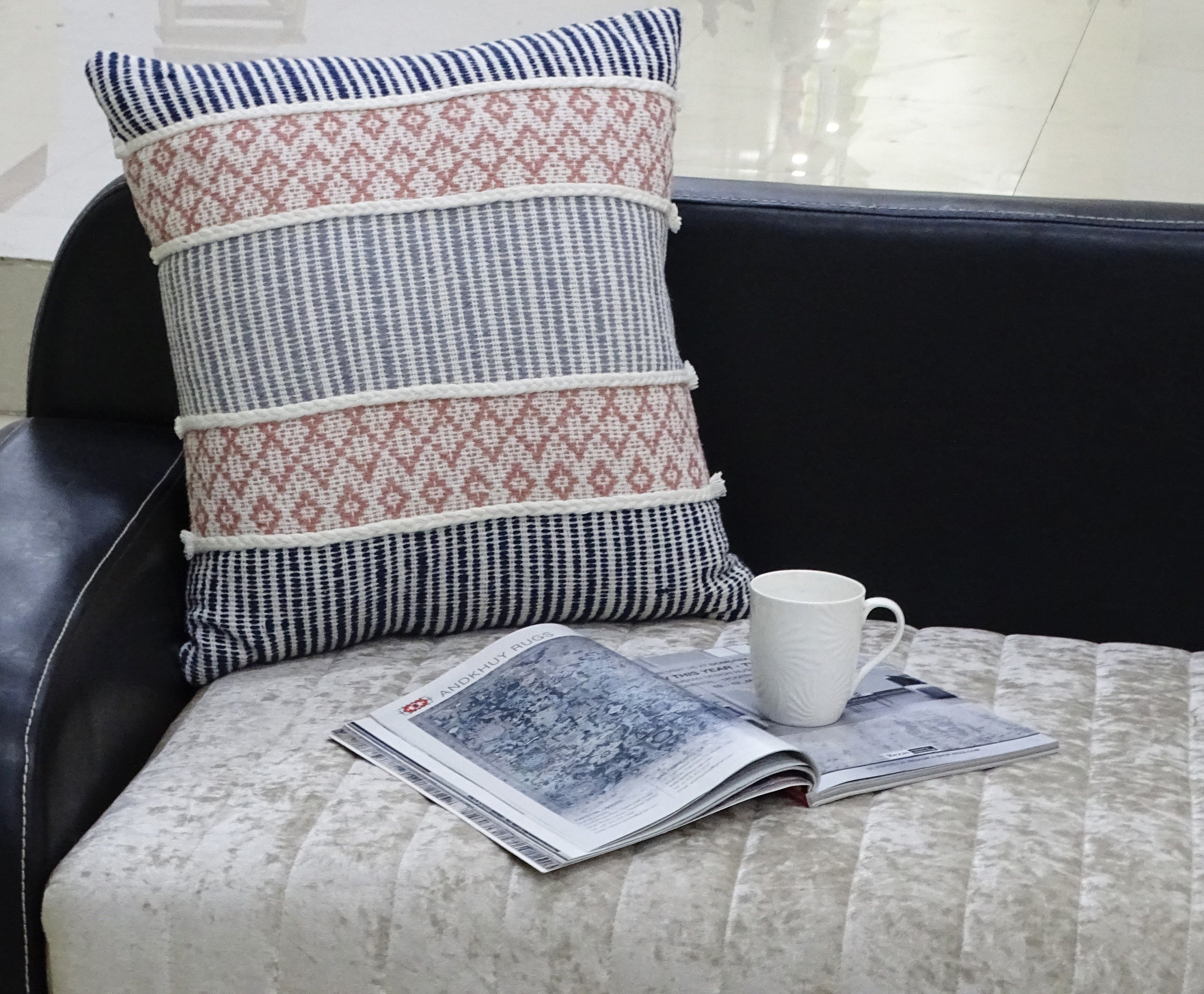 22" X 22" Decorative Throw Pillow for couch Vibhsa