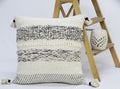Modern 22" X 22" Throw Pillow for couch with Tassels Vibhsa