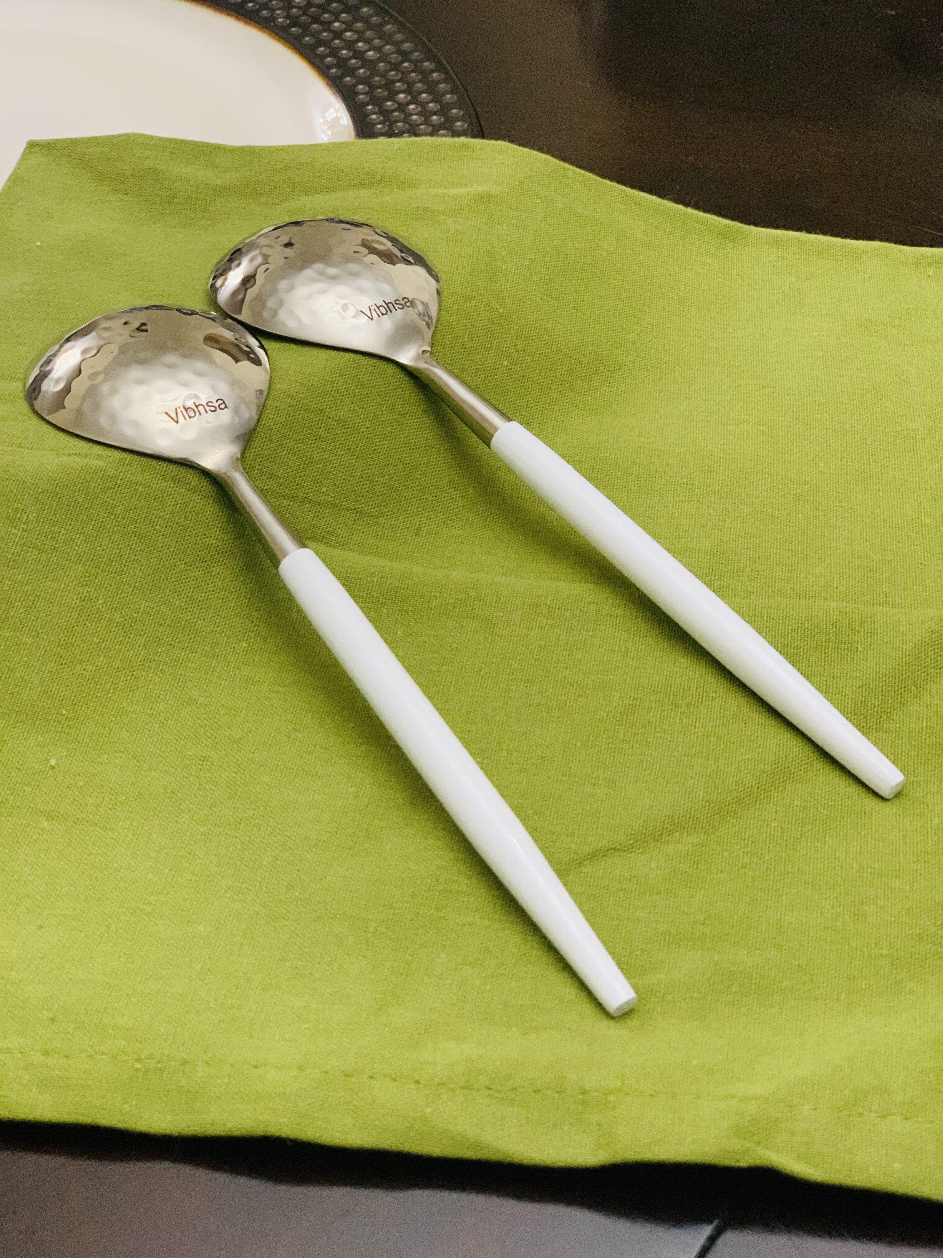 Vibhsa 6-PC Tablespoon Serving for 6 (Hammered Mouth) Vibhsa