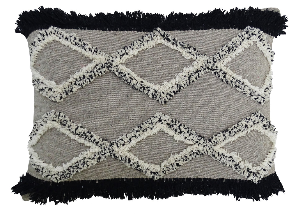Tufted Decorative Pillow for Living Room 16"x 22" Vibhsa