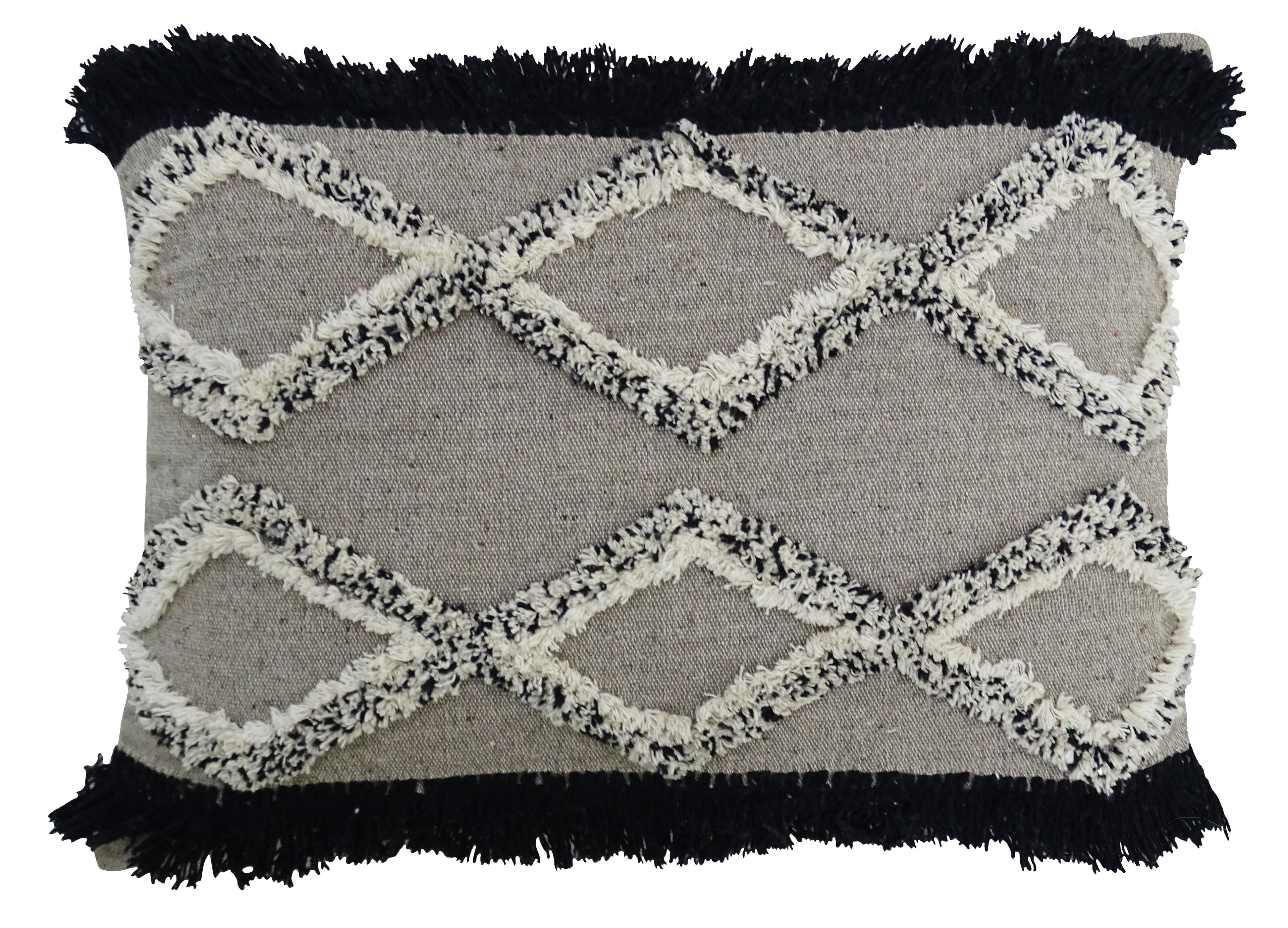 Tufted Decorative Pillow for Living Room 16"x 22" Vibhsa