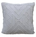 Decorative 18"x18" Outdoor Pillow for couch  (White) Vibhsa