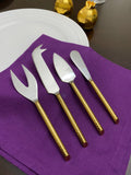 Golden Cheese knives set of 4 (Stainless Steel) Vibhsa
