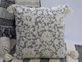 Throw Pillow with Tassels 20" x 20" Insert Included Vibhsa