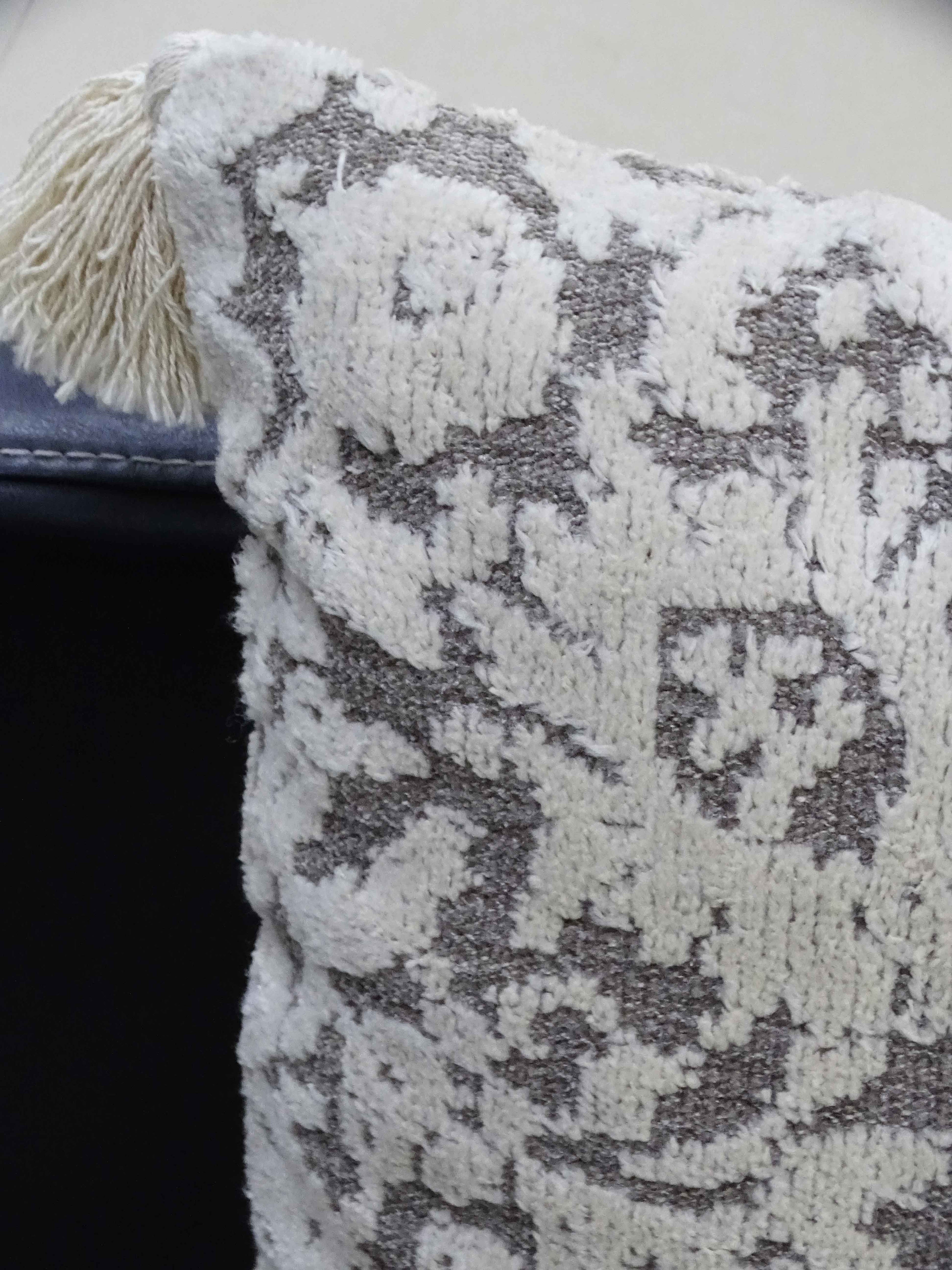 Throw Pillow with Tassels 20" x 20" Insert Included Vibhsa